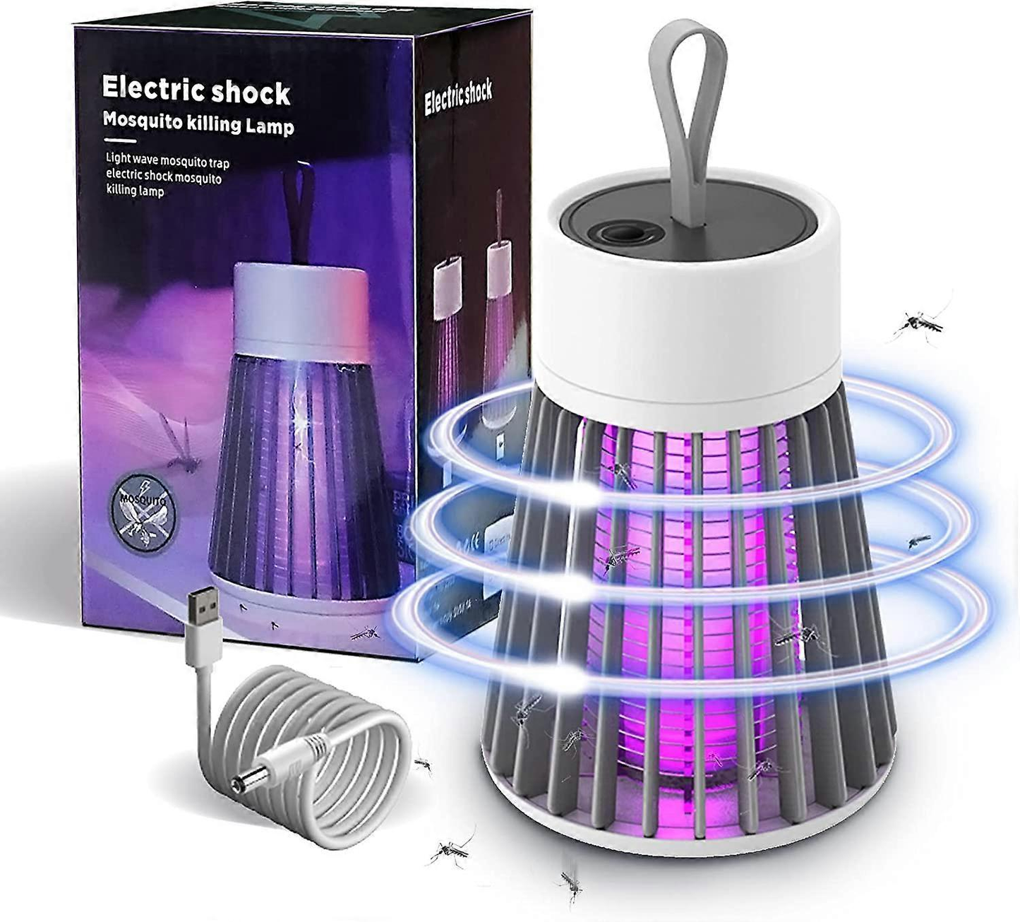 Lampe Anti-Moustique Nouvelle Génération – Avec lumière violette 360°
