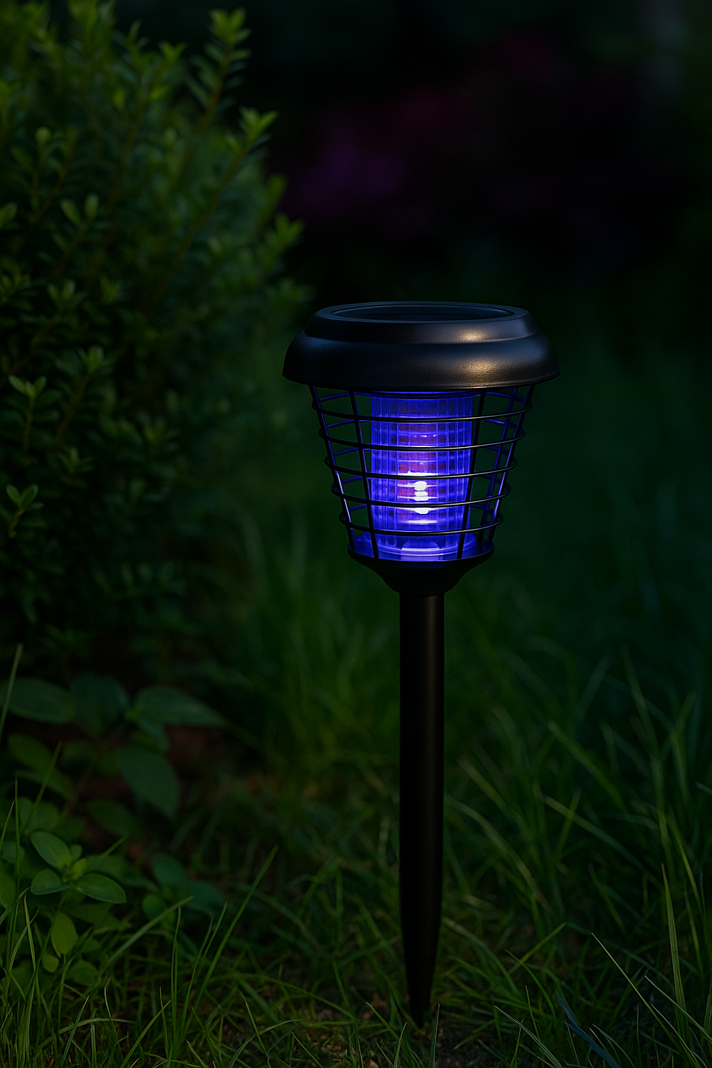 Lampe Solaire ANTI MOUSTIQUE pour l'extérieur (pelouse , terrain , champ )