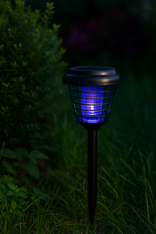 Lampe Solaire ANTI MOUSTIQUE pour l'extérieur (pelouse , terrain , champ )
