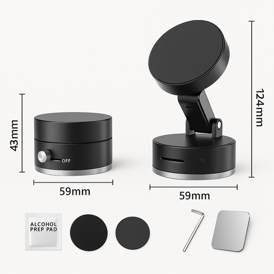 Support Téléphone Magnétique à Ventouse
