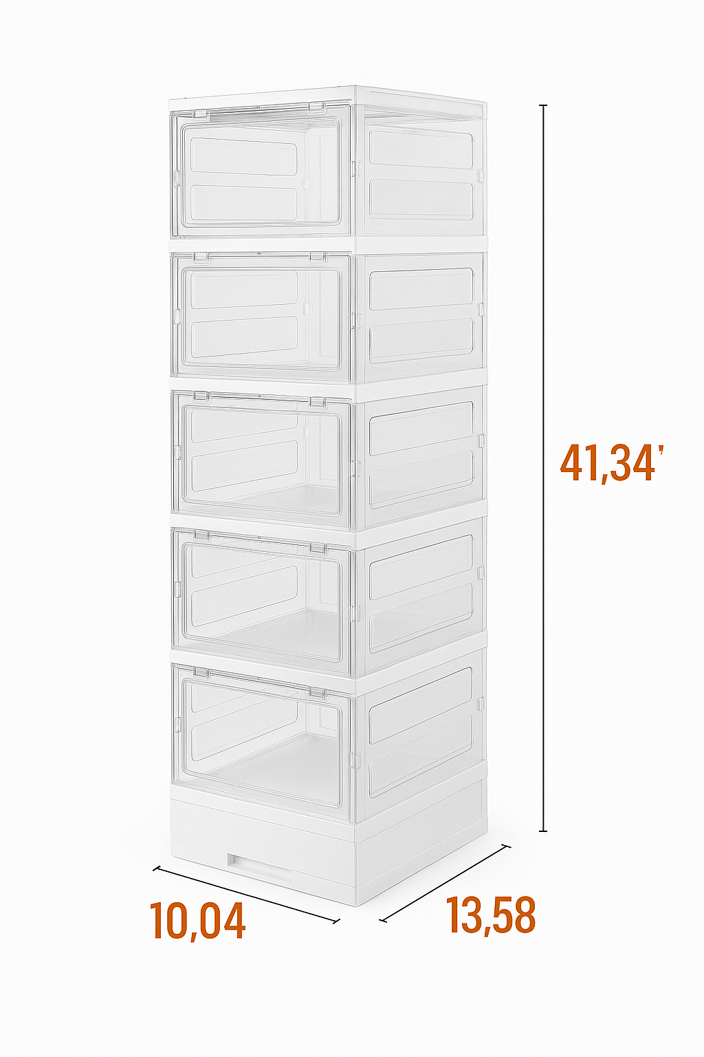 Étagère en plastique pliable